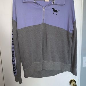 PINK Half-Zip Pullover